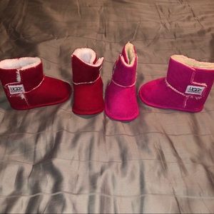 UGG pink and maroon boots !! Size 2 . Never Worn !